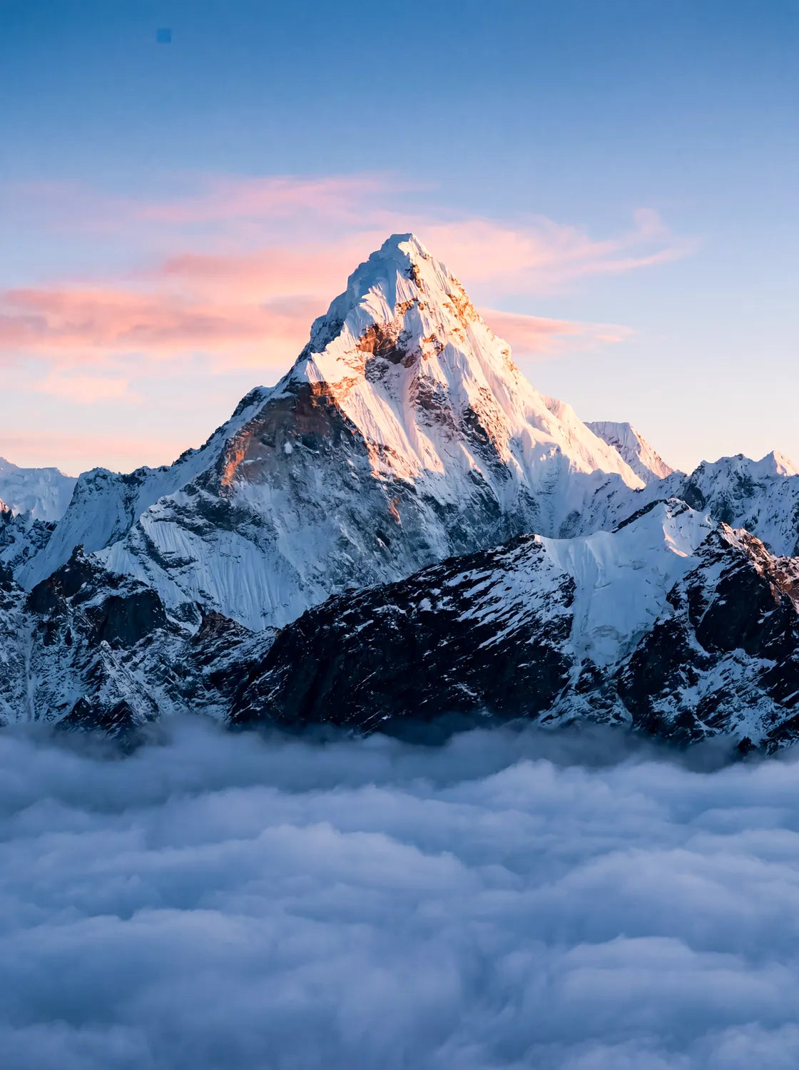 Tableau L'Everest | en Métal Format A3