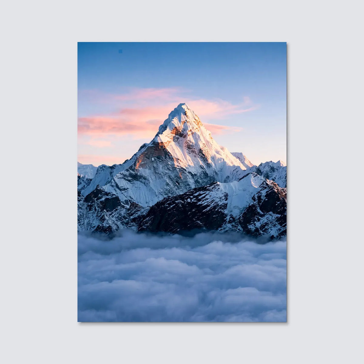 Tableau L'Everest | en Métal Format A3