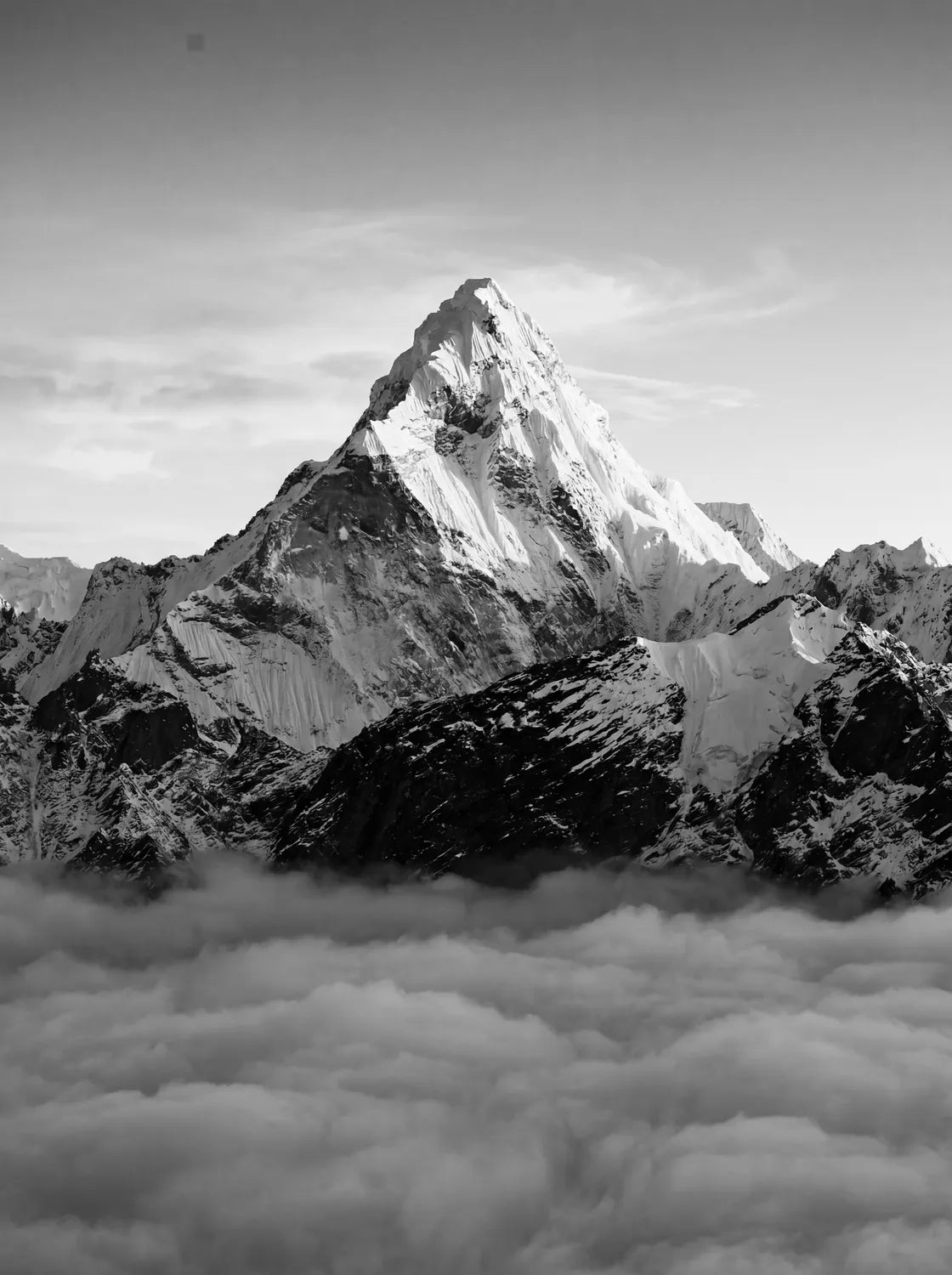 Tableau Le Mont Everest | en Métal Format A3