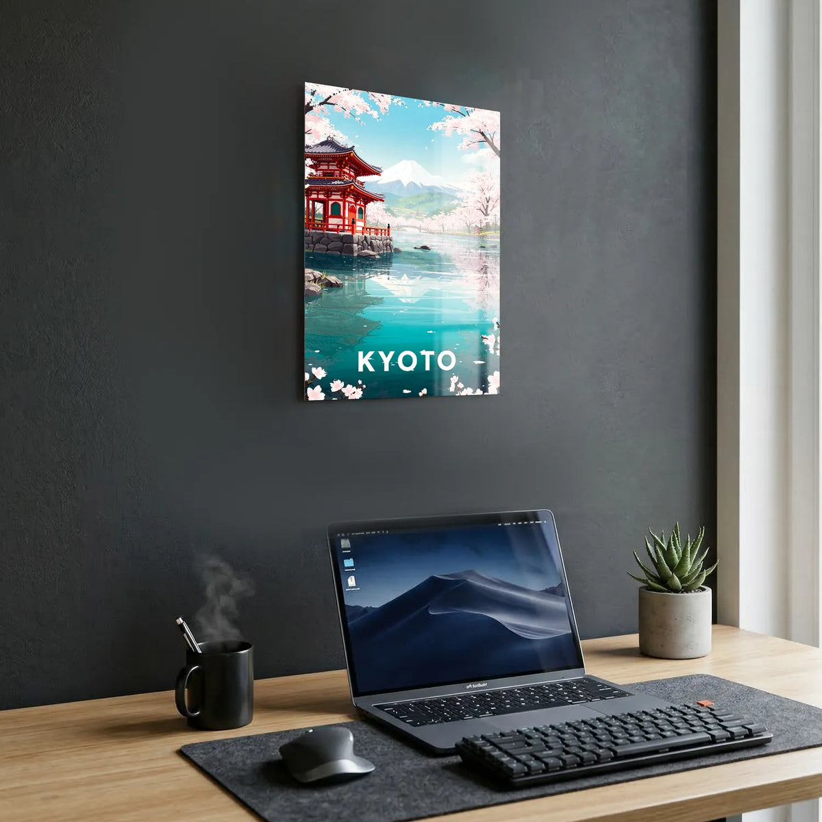 Tableau Kyoto - Illustration | en Métal Format A3