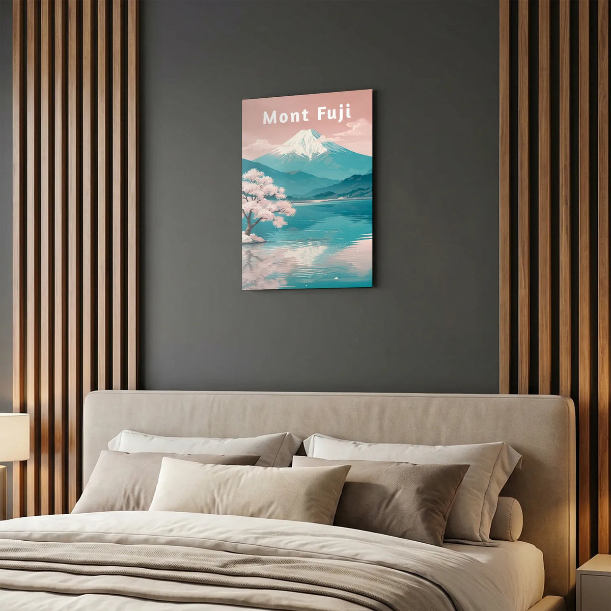 Tableau Mont Fuji - Illustration | en Métal Format A3