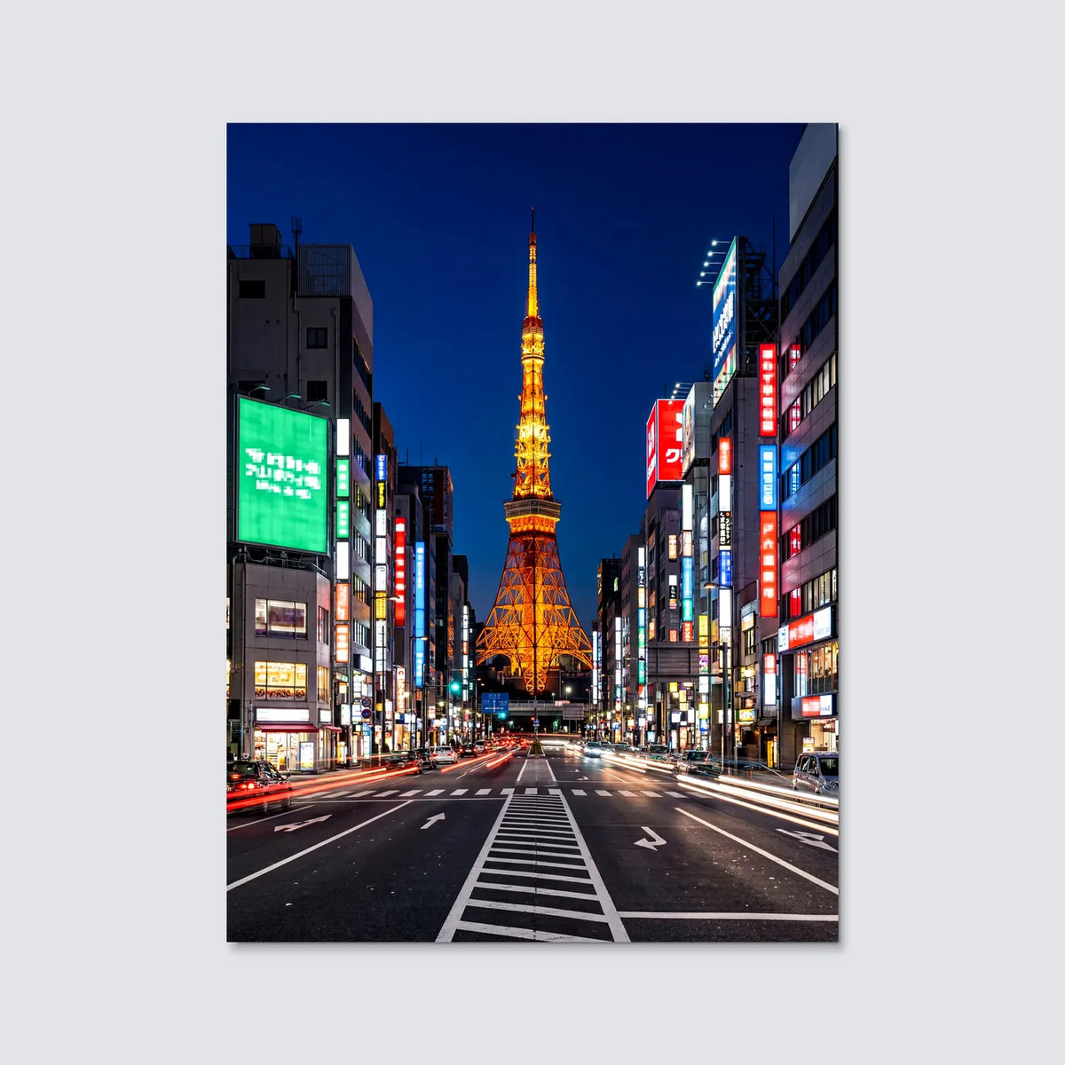 Tableau Tokyo | en Métal Format A3