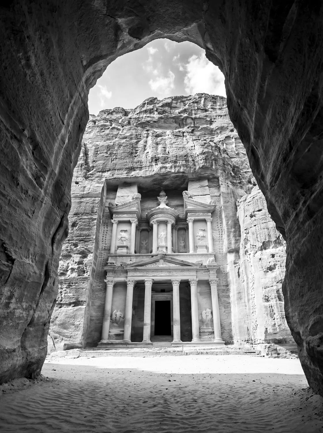 Tableau Pétra Jordanie | en Métal Format A3