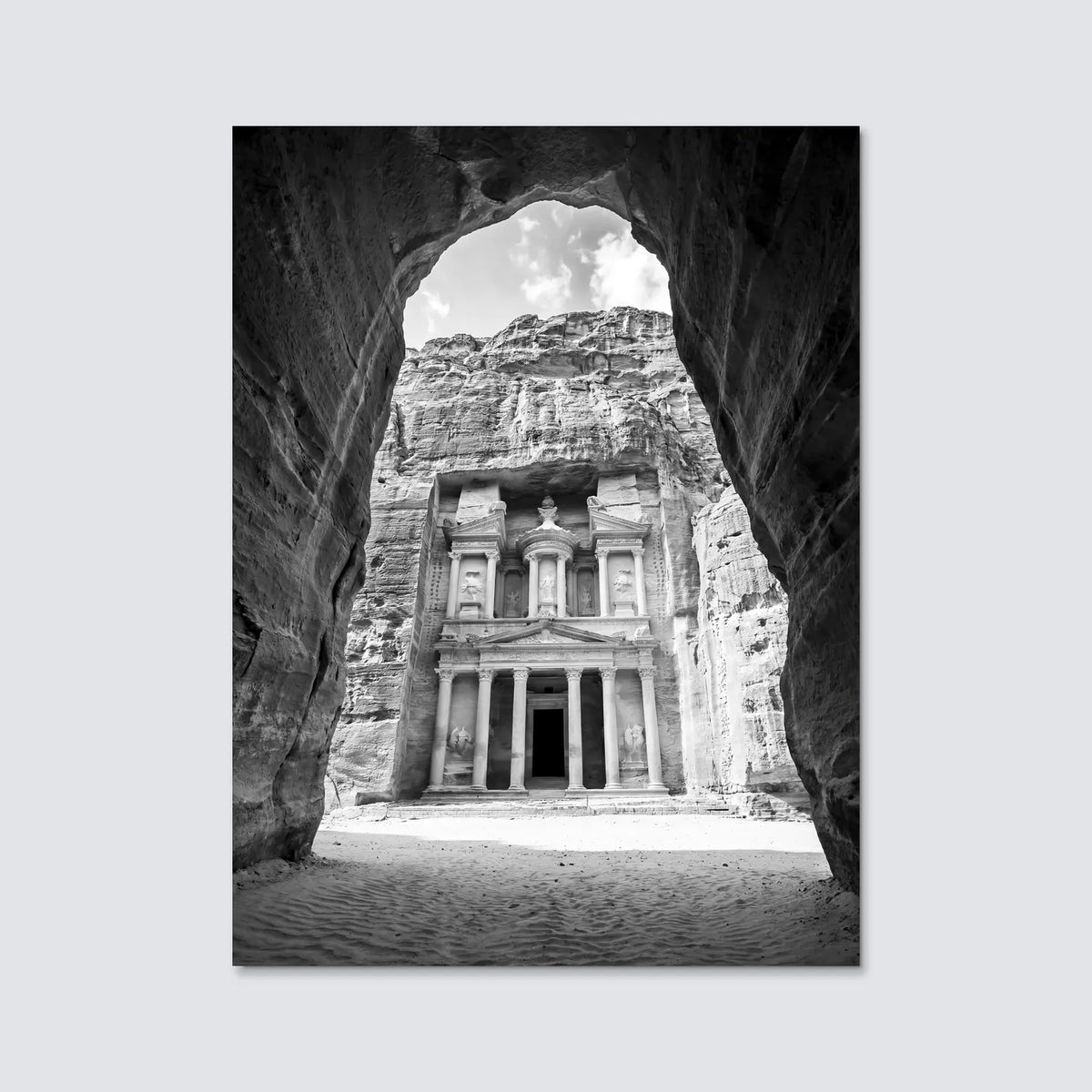 Tableau Pétra Jordanie | en Métal Format A3