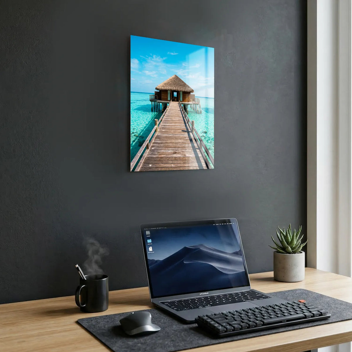 Tableau Maldives | en Métal Format A3
