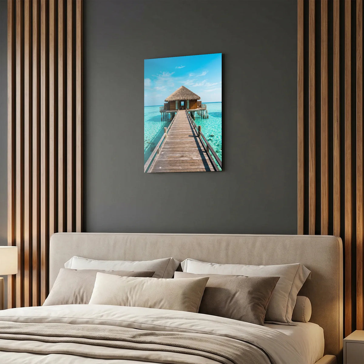 Tableau Maldives | en Métal Format A3