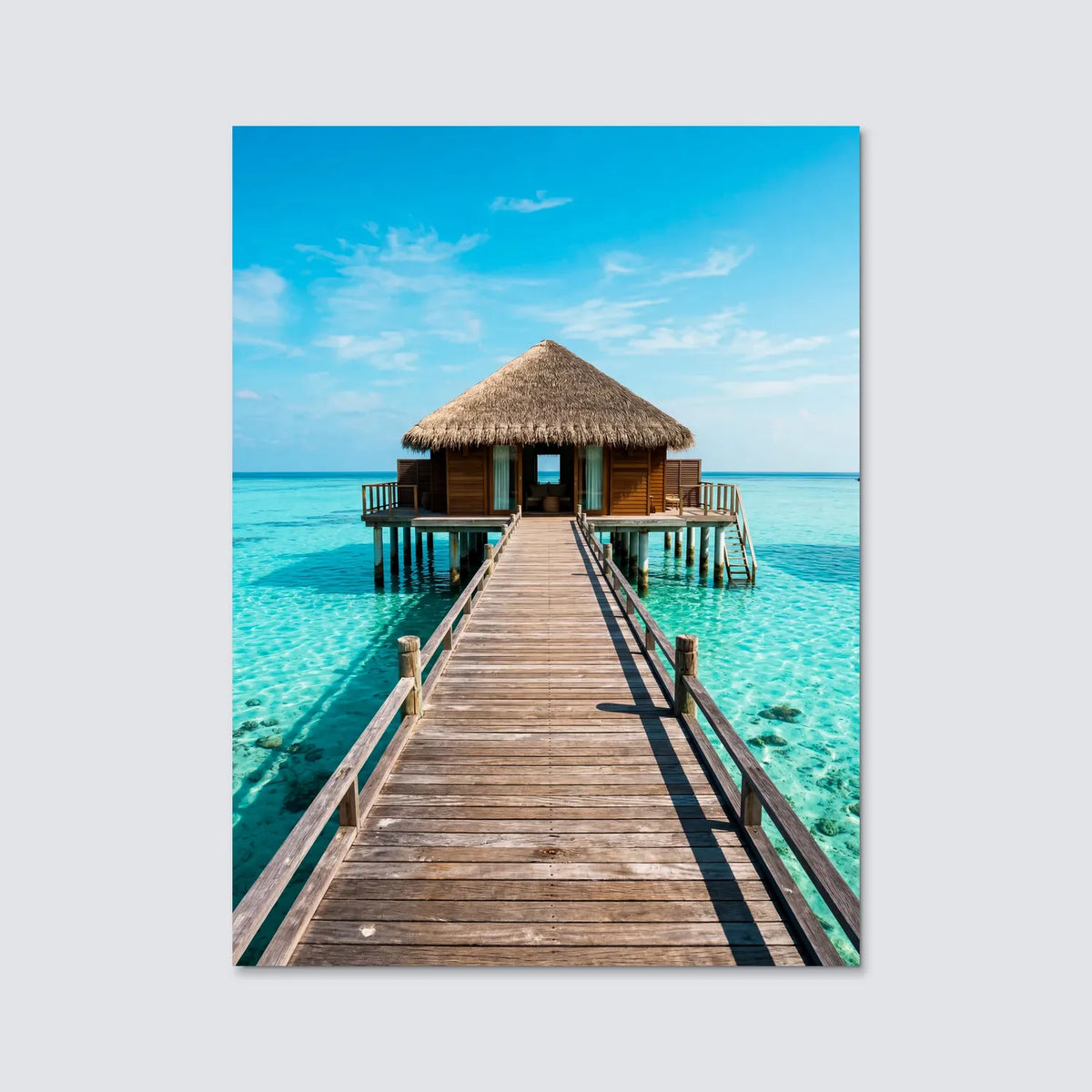 Tableau Maldives | en Métal Format A3