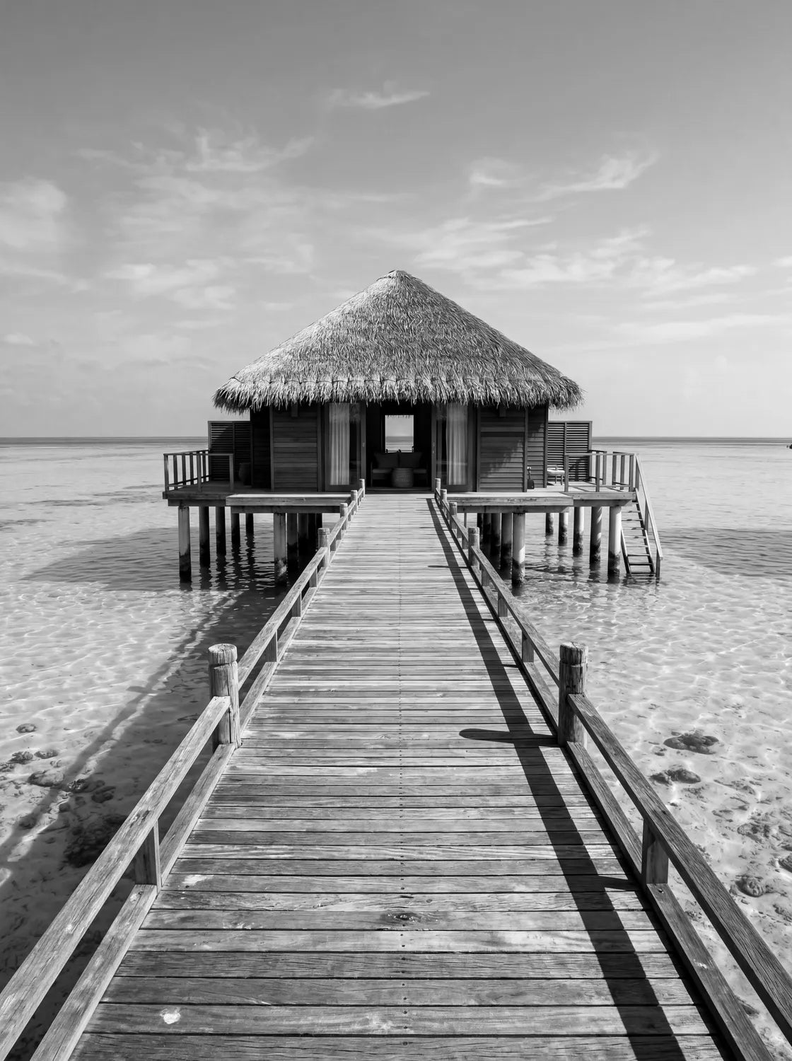 Tableau Vacances aux Maldives | en Métal Format A3
