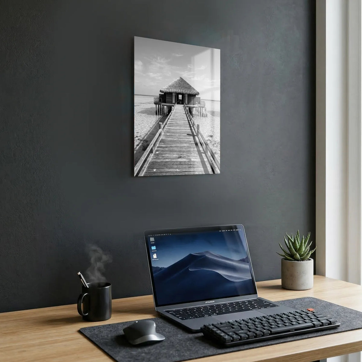 Tableau Vacances aux Maldives | en Métal Format A3
