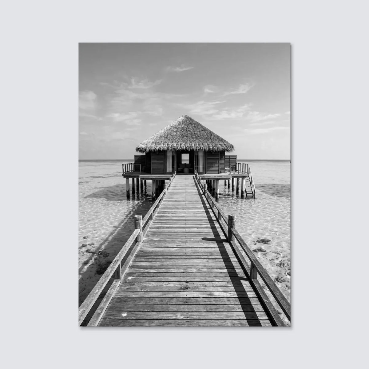 Tableau Vacances aux Maldives | en Métal Format A3