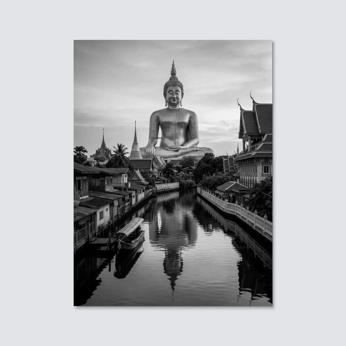 Tableau Bouddha Wat Muang Thaïlande | en Métal Format A3