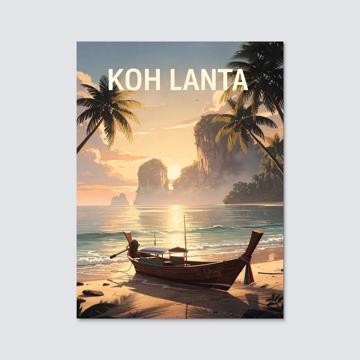 Tableau Koh-Lanta - Illustration | en Métal Format A3