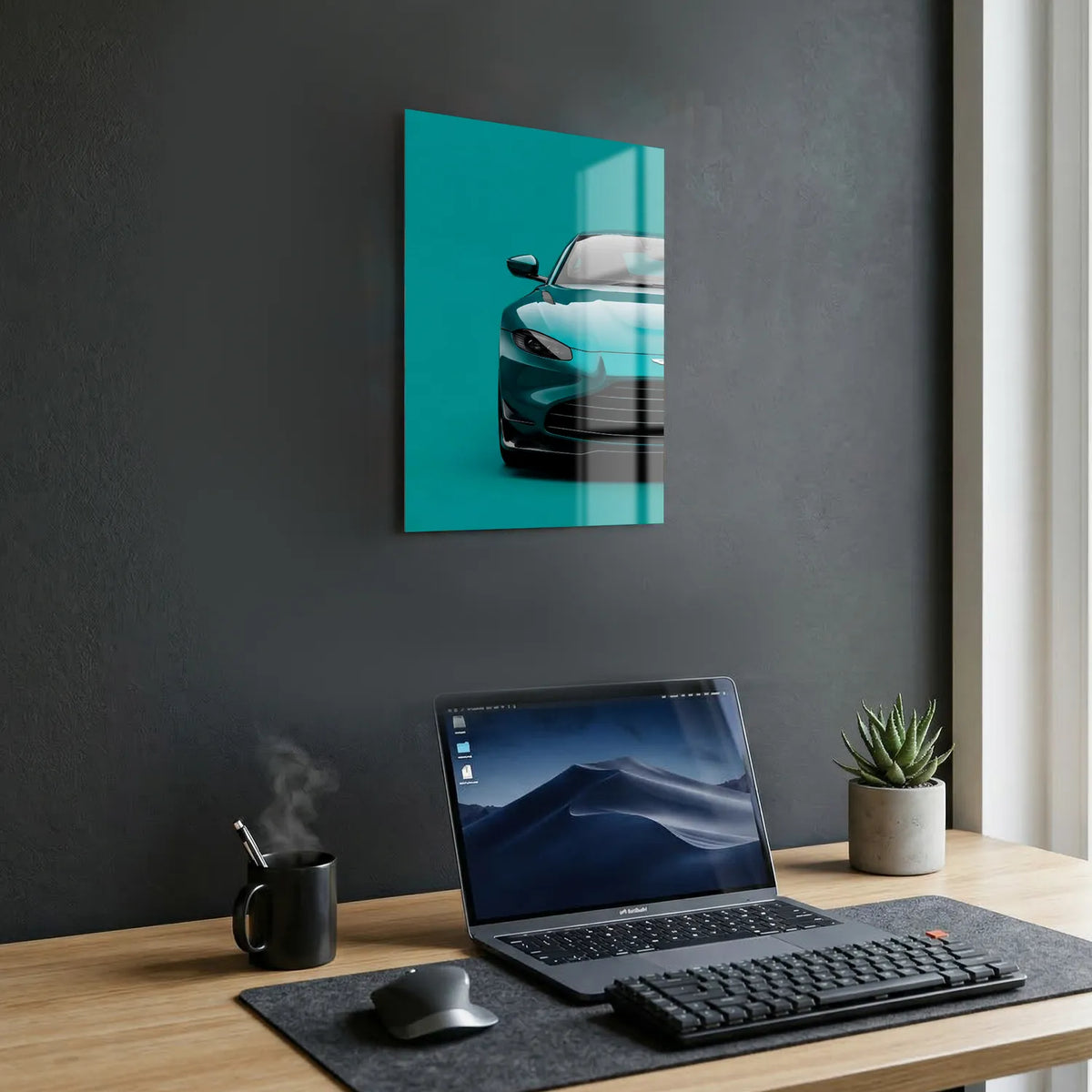 Tableau Aston Martin Vantage — Signature | en Métal Format A3