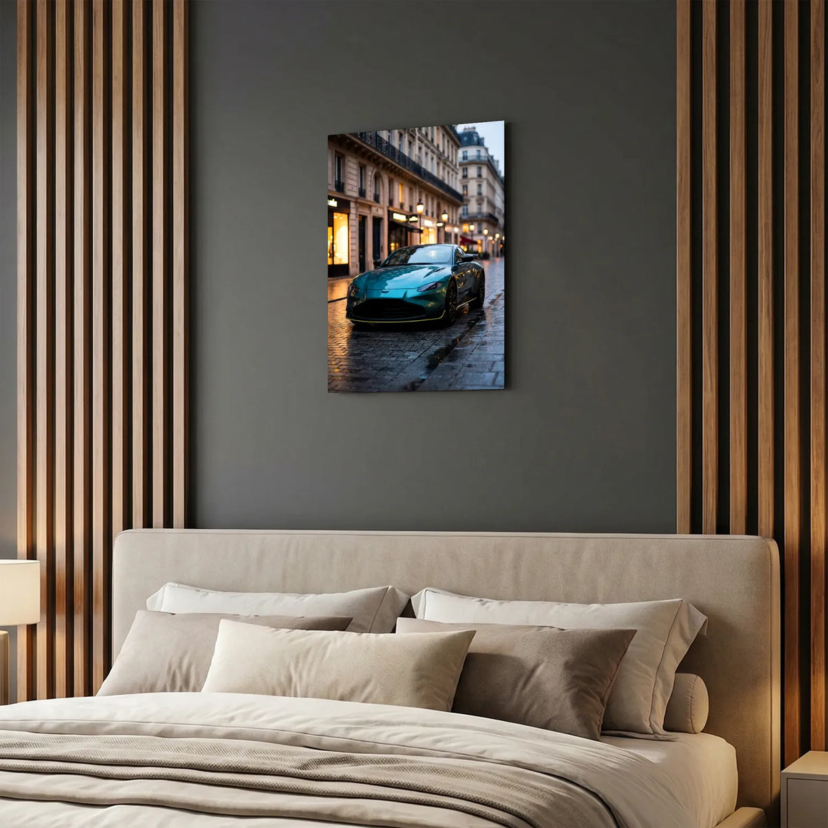 Tableau Aston Martin Vantage — Haussmannien | en Métal Format A3