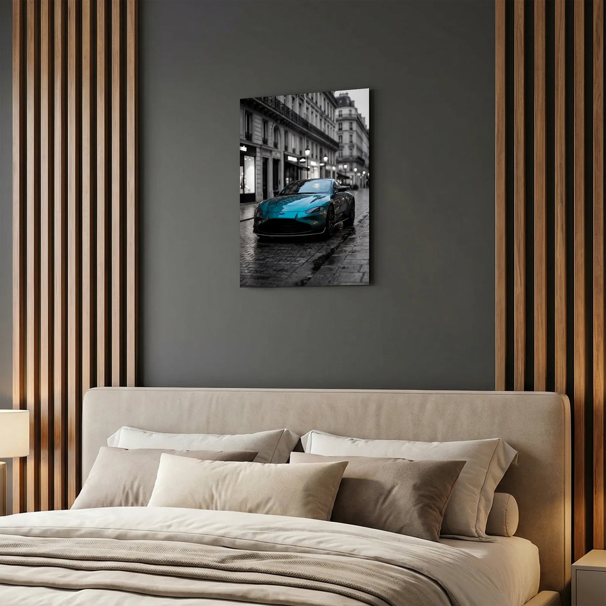 Tableau Aston Martin Vantage — Haussmannien | en Métal Format A3