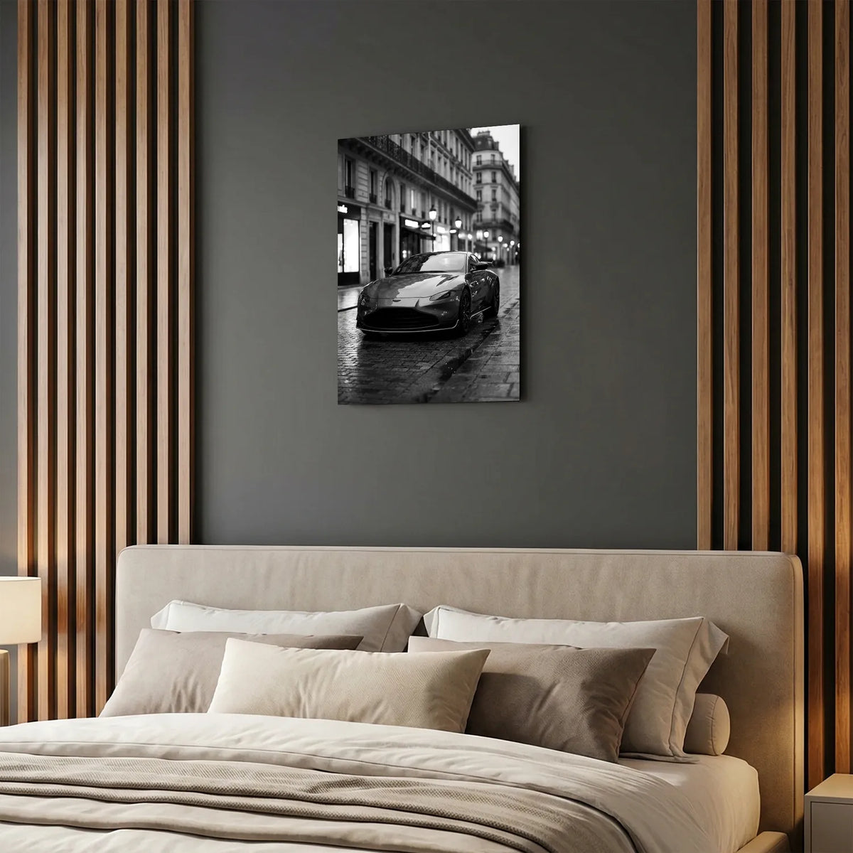 Tableau Aston Martin Vantage — Haussmannien | en Métal Format A3