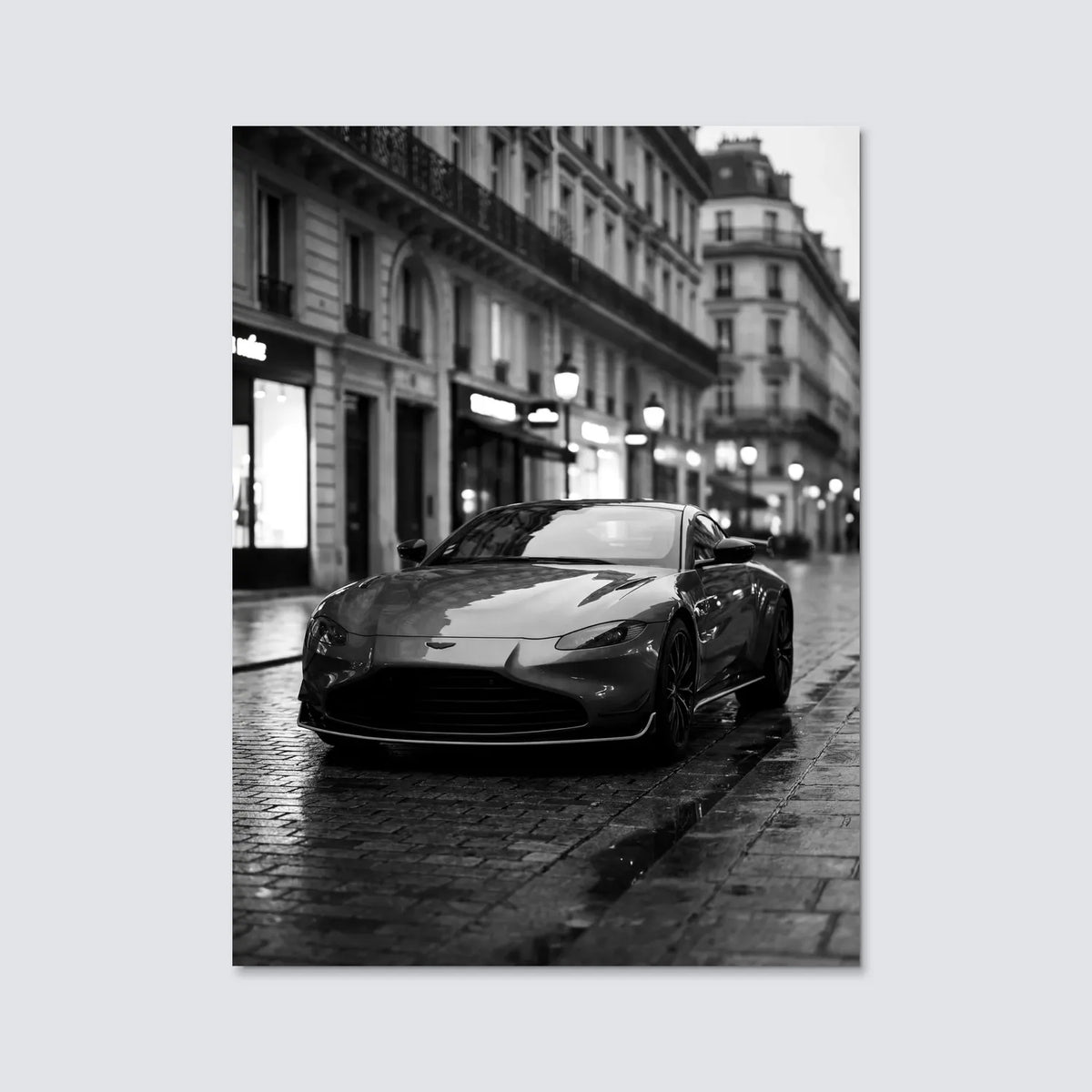 Tableau Aston Martin Vantage — Haussmannien | en Métal Format A3