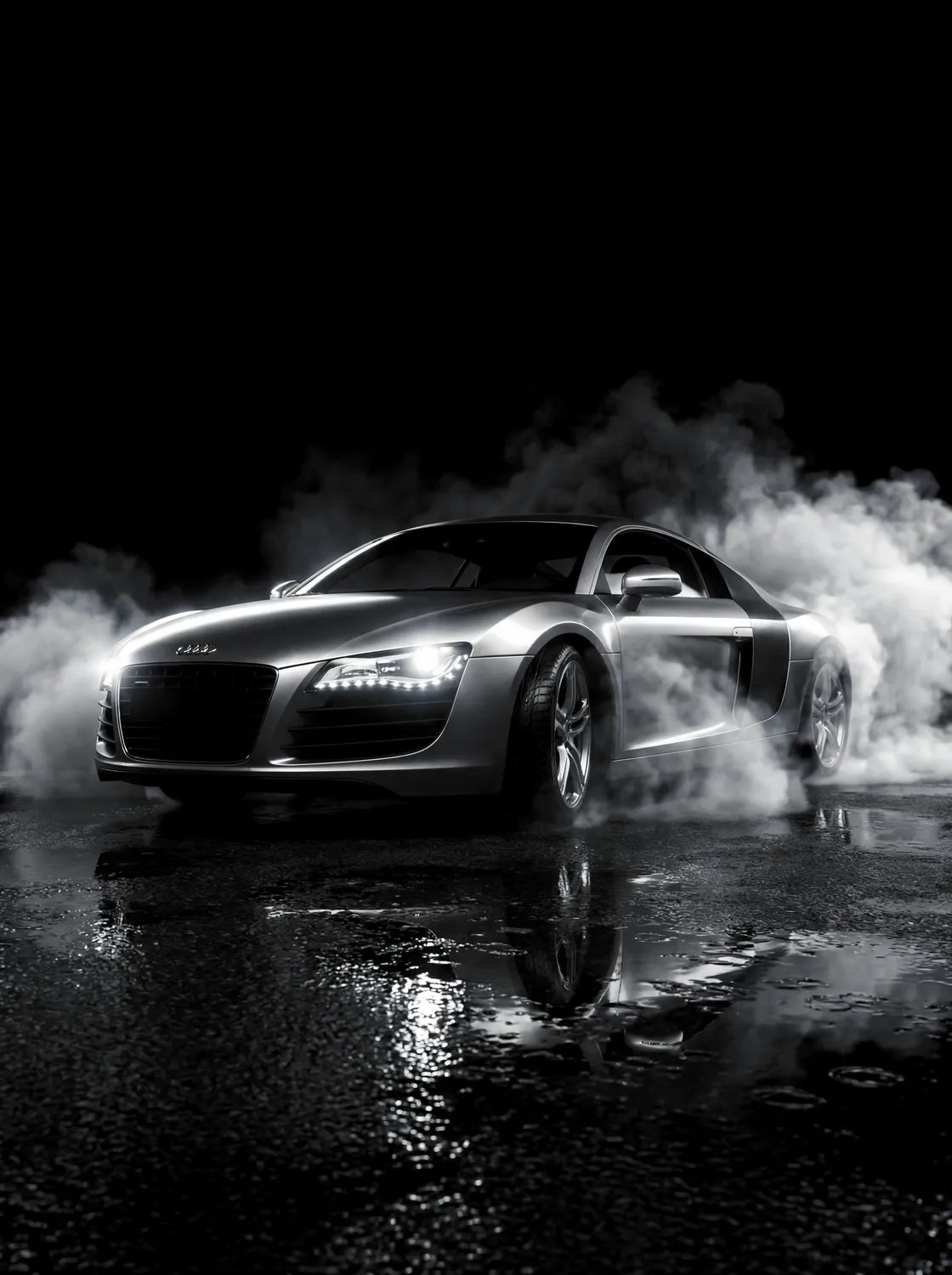 Tableau Audi R8 V10 — Néon | en Métal Format A3