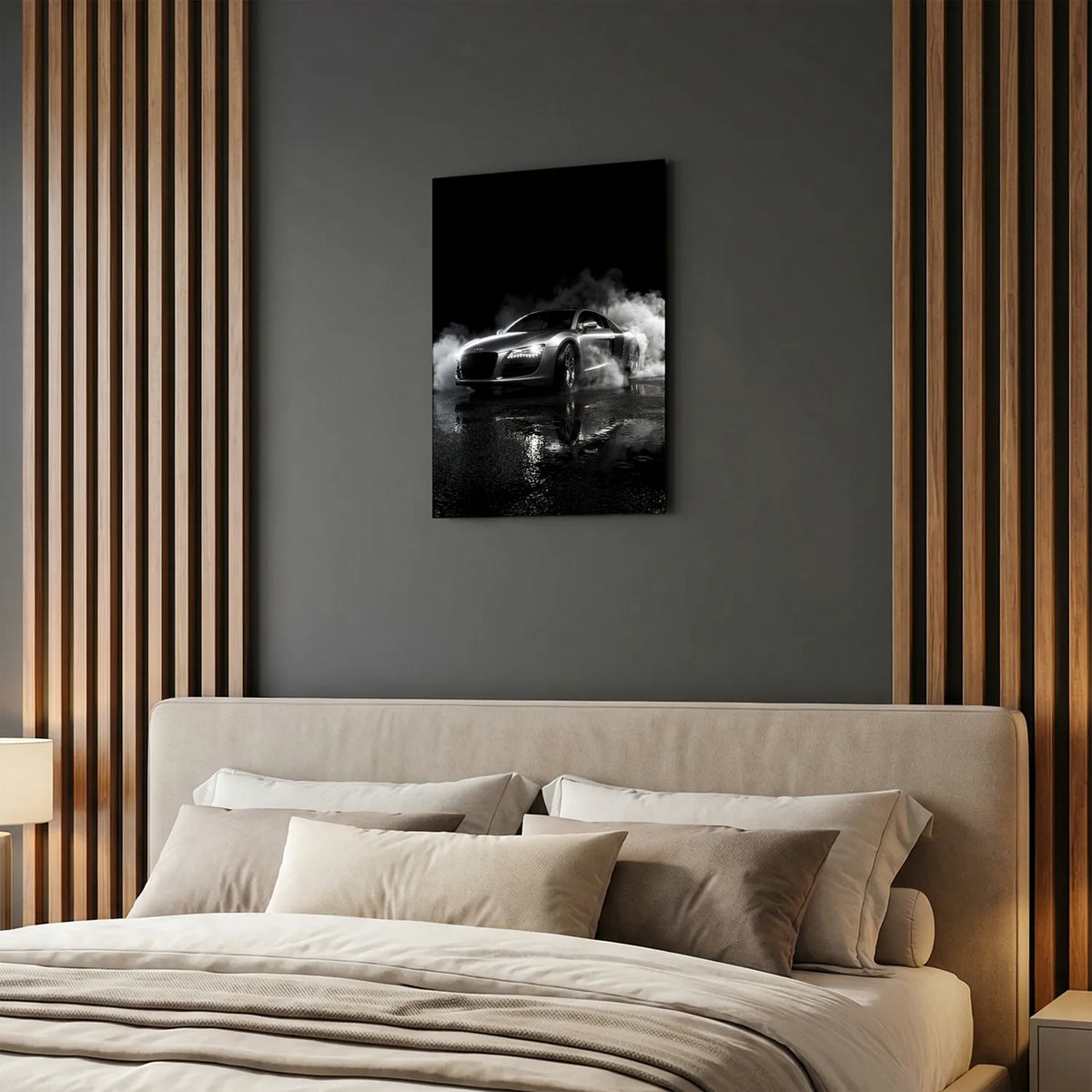 Tableau Audi R8 V10 — Néon | en Métal Format A3