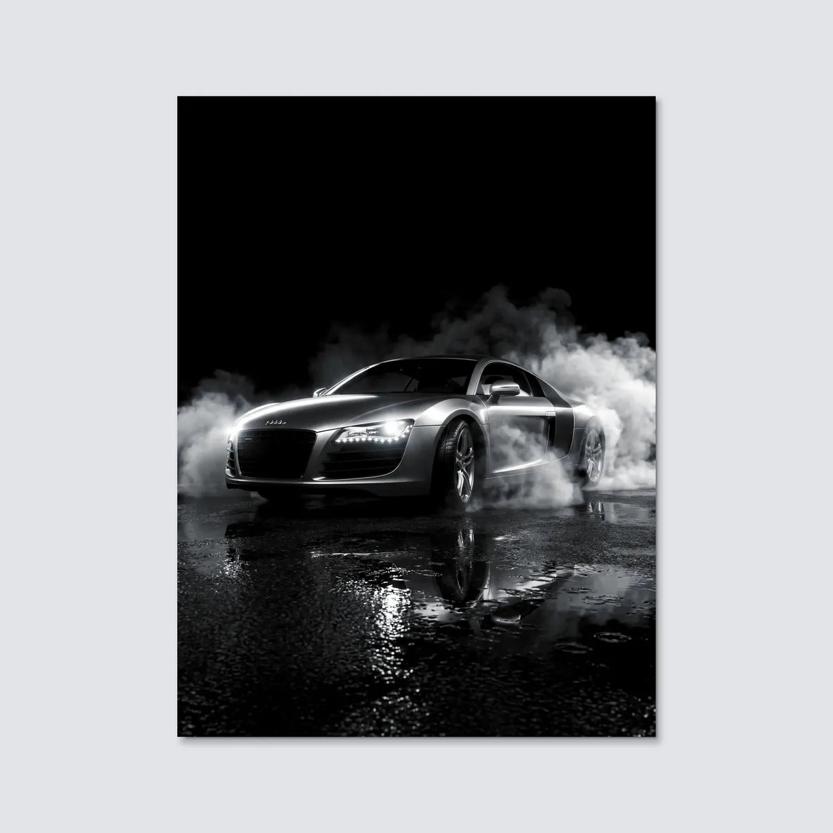 Tableau Audi R8 V10 — Néon | en Métal Format A3