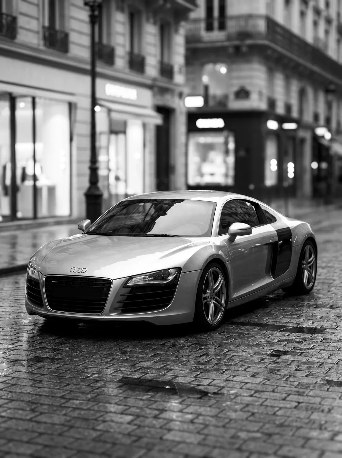 Tableau Audi R8 V10 — Haussmannien | en Métal Format A3
