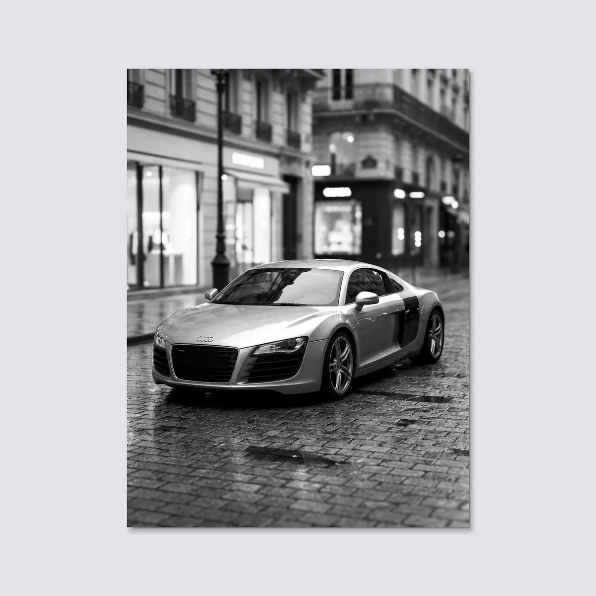 Tableau Audi R8 V10 — Haussmannien | en Métal Format A3