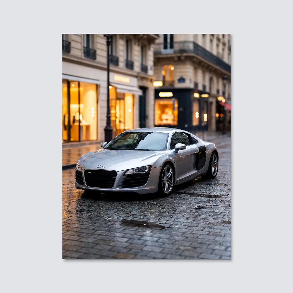 Tableau Audi R8 V10 — Haussmannien | en Métal Format A3