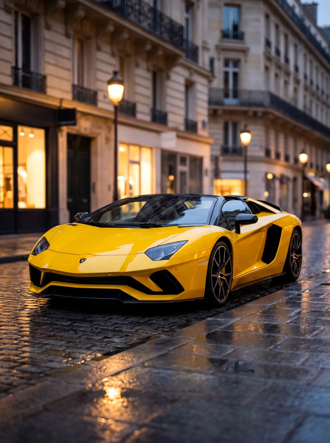 Tableau Lamborghini Aventador S Roadster — Haussmannien | en Métal Format A3