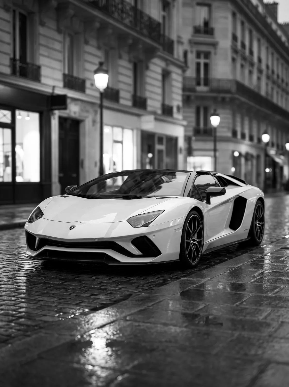 Tableau Lamborghini Aventador S Roadster — Haussmannien | en Métal Format A3