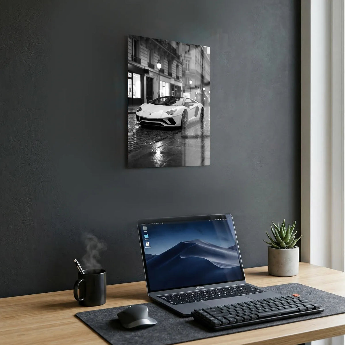 Tableau Lamborghini Aventador S Roadster — Haussmannien | en Métal Format A3