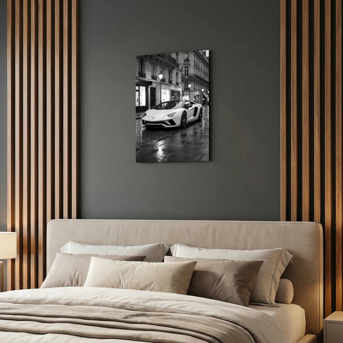 Tableau Lamborghini Aventador S Roadster — Haussmannien | en Métal Format A3