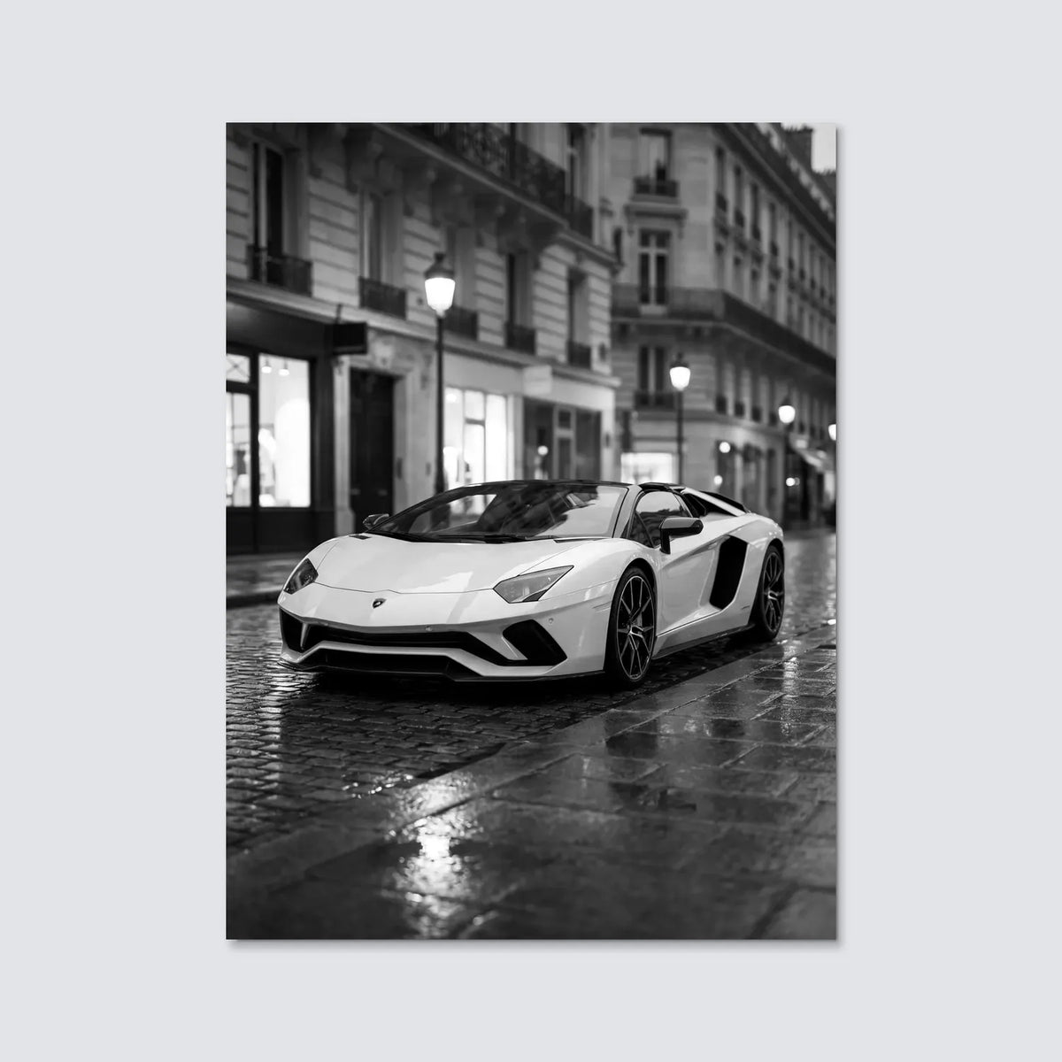 Tableau Lamborghini Aventador S Roadster — Haussmannien | en Métal Format A3
