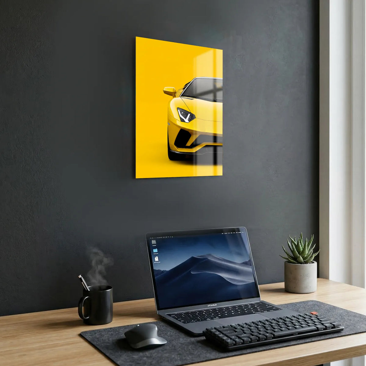 Tableau Lamborghini Aventador S Roadster — Signature | en Métal Format A3