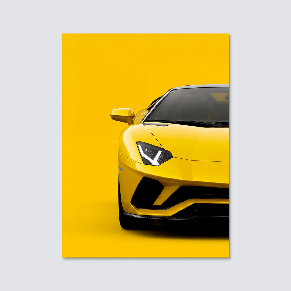 Tableau Lamborghini Aventador S Roadster — Signature | en Métal Format A3