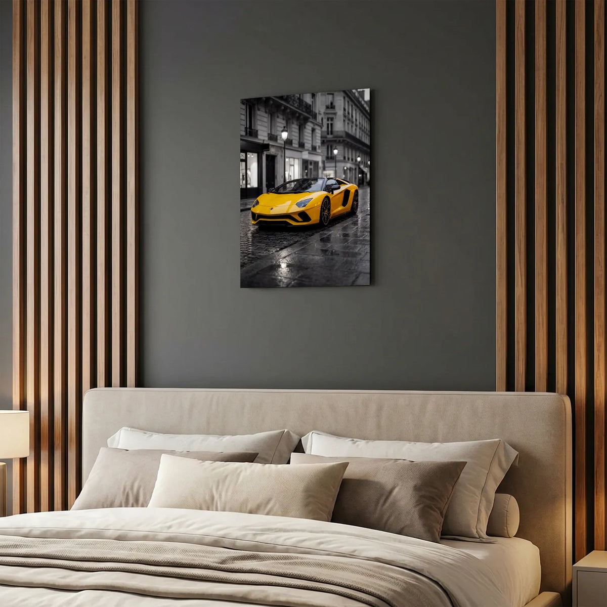 Tableau Lamborghini Aventador S Roadster — Haussmannien | en Métal Format A3