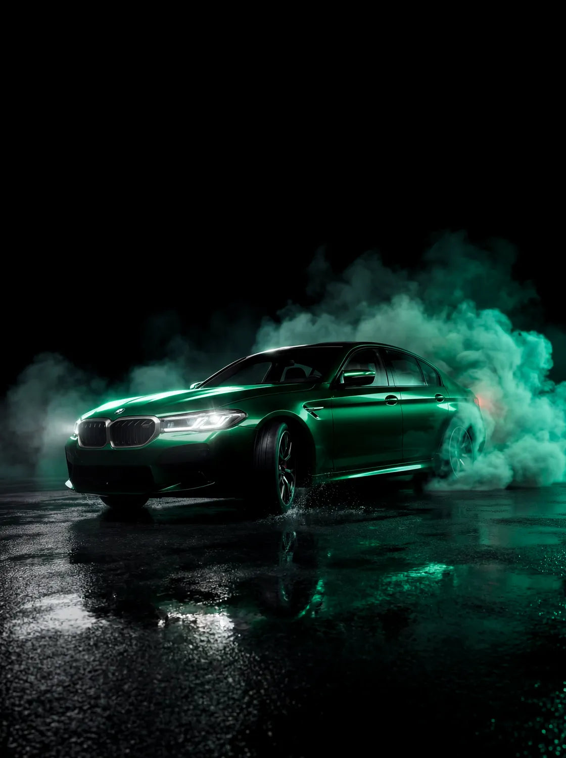 Tableau BMW M5 Competition — Néon | en Métal Format A3