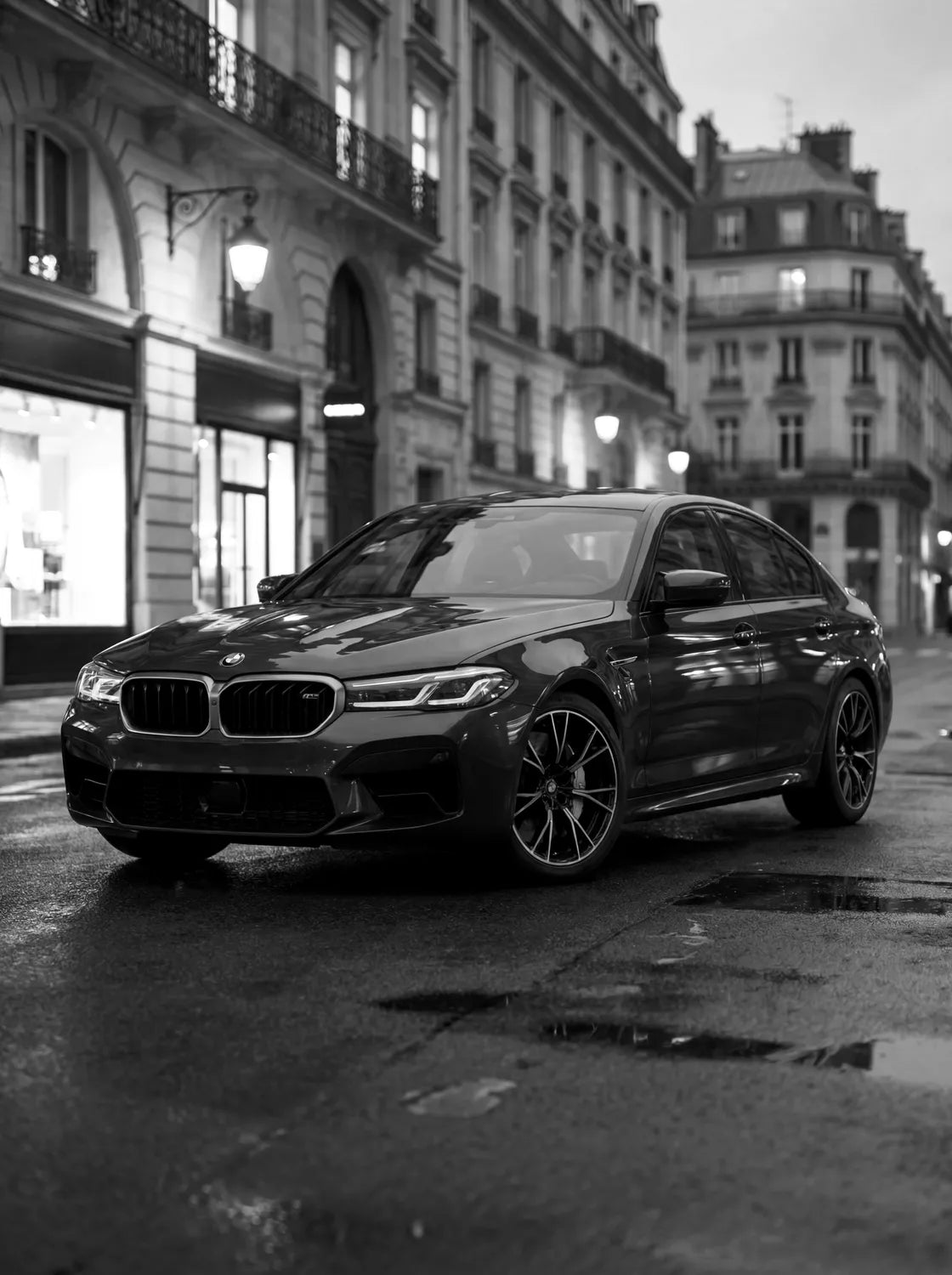 Tableau BMW M5 Competition — Haussmannien | en Métal Format A3