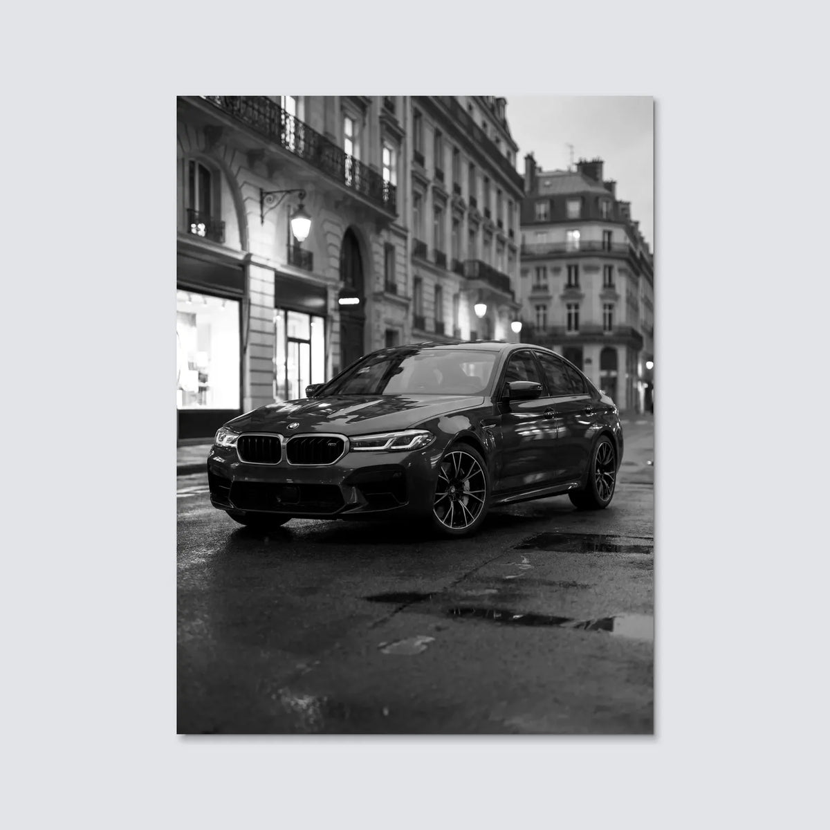 Tableau BMW M5 Competition — Haussmannien | en Métal Format A3