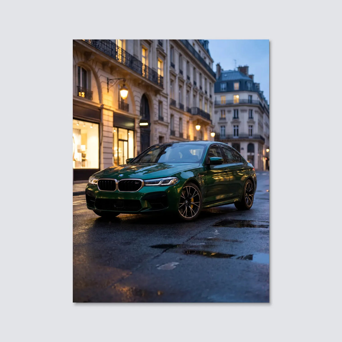 Tableau BMW M5 Competition — Haussmannien | en Métal Format A3