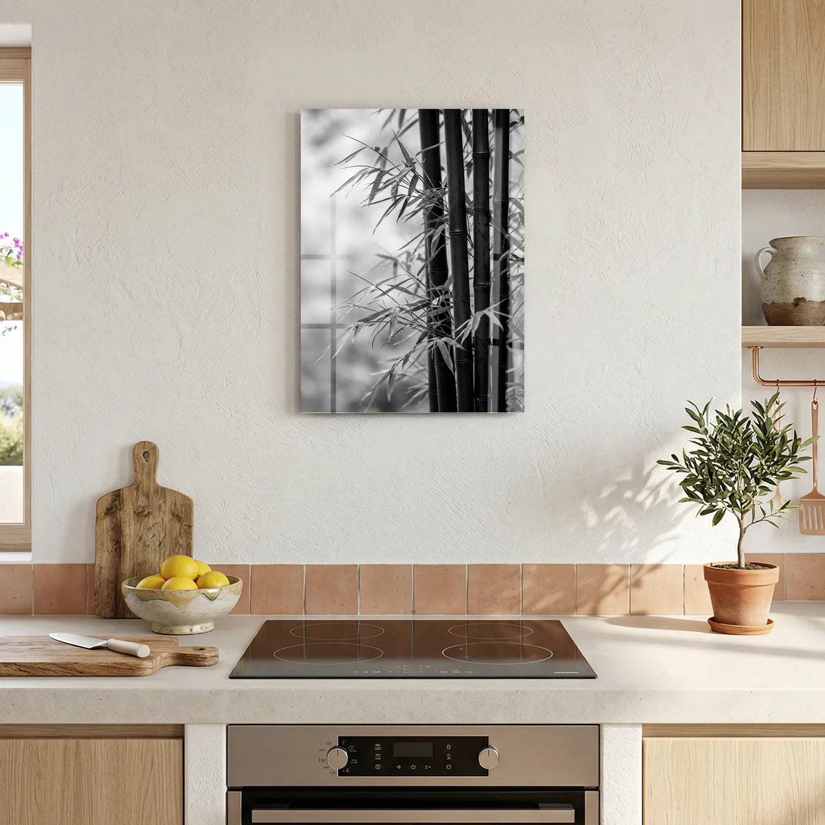 Tableau Bambous noirs | en Métal Format A3