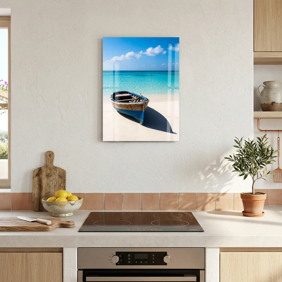 Tableau Barque échouée | en Métal Format A3