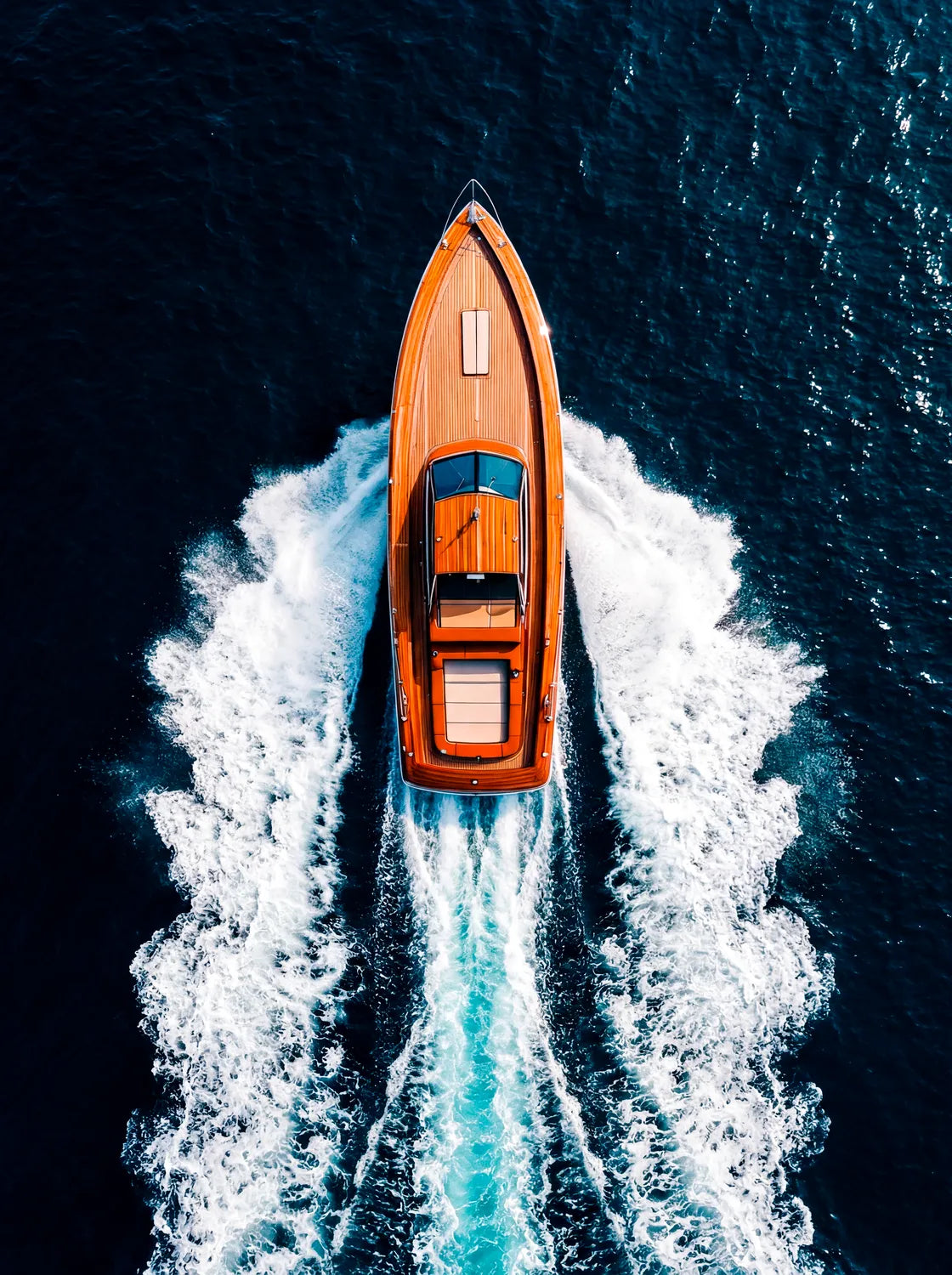 Tableau Balade en Bateau | en Métal Format A3