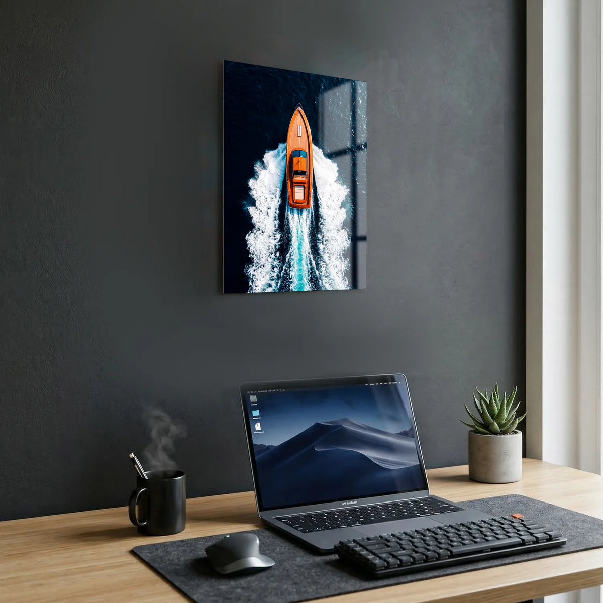 Tableau Balade en Bateau | en Métal Format A3