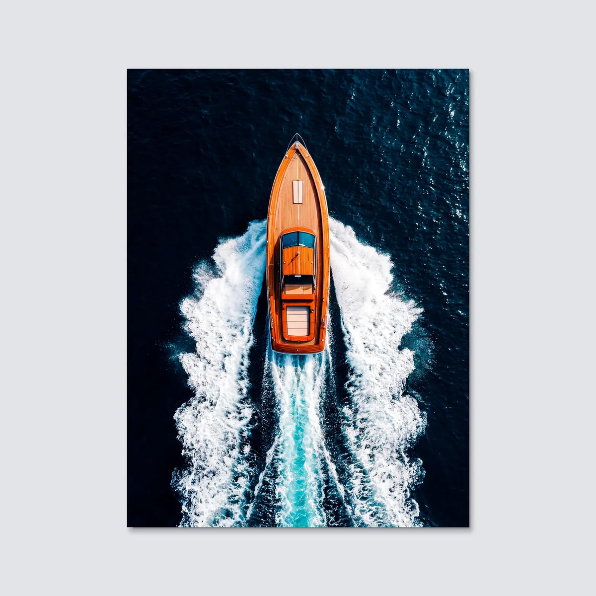 Tableau Balade en Bateau | en Métal Format A3