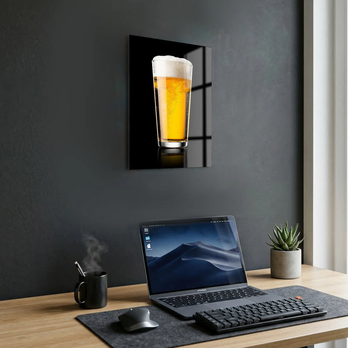Tableau Bière Blonde | en Métal Format A3