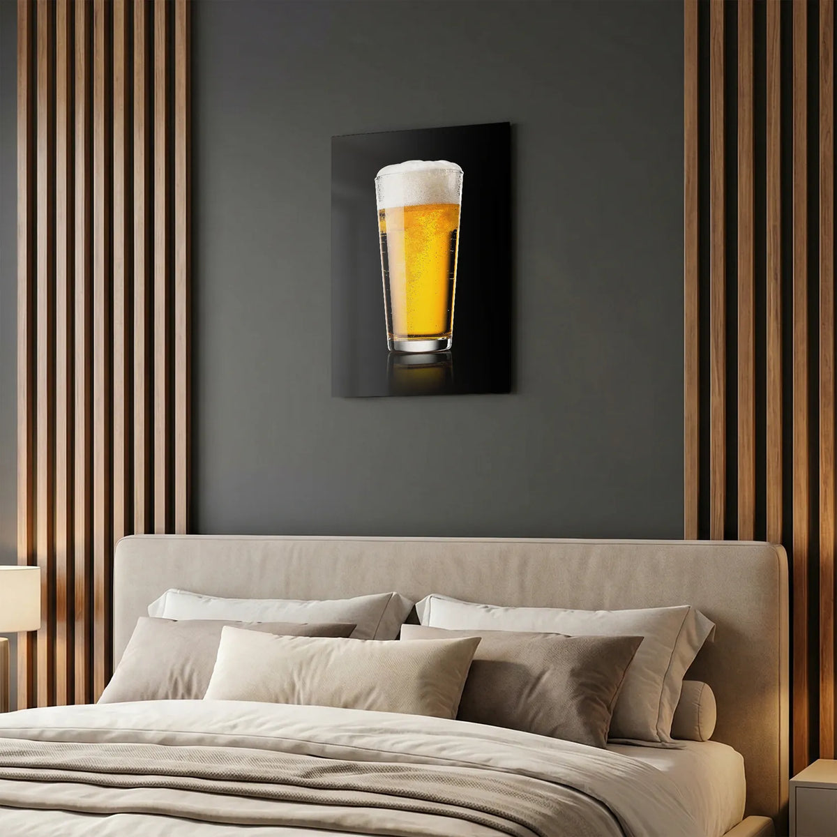 Tableau Bière Blonde | en Métal Format A3
