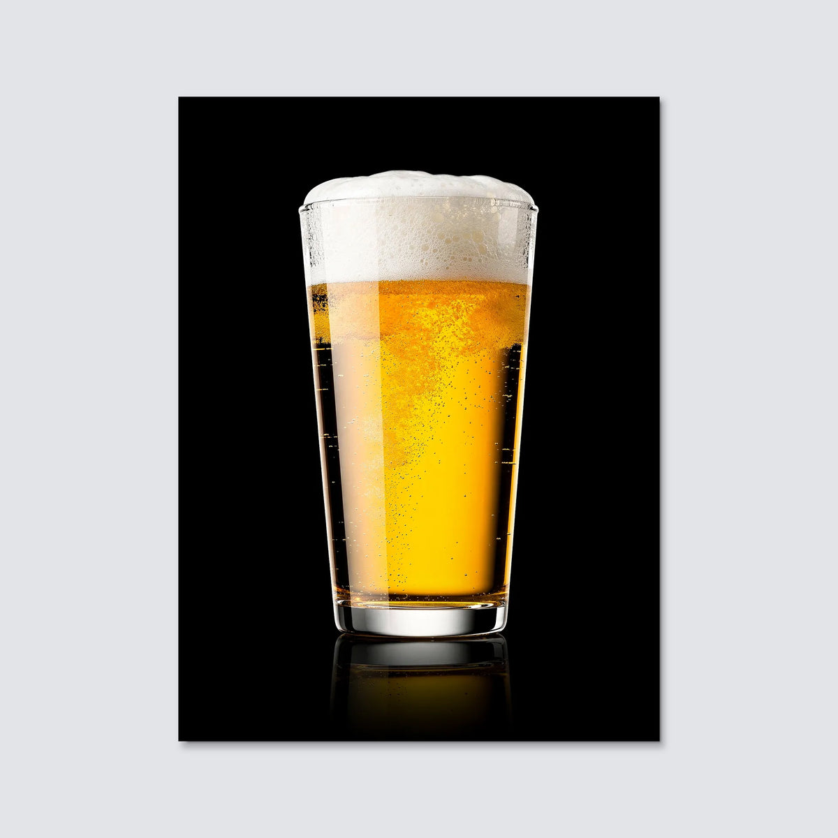 Tableau Bière Blonde | en Métal Format A3