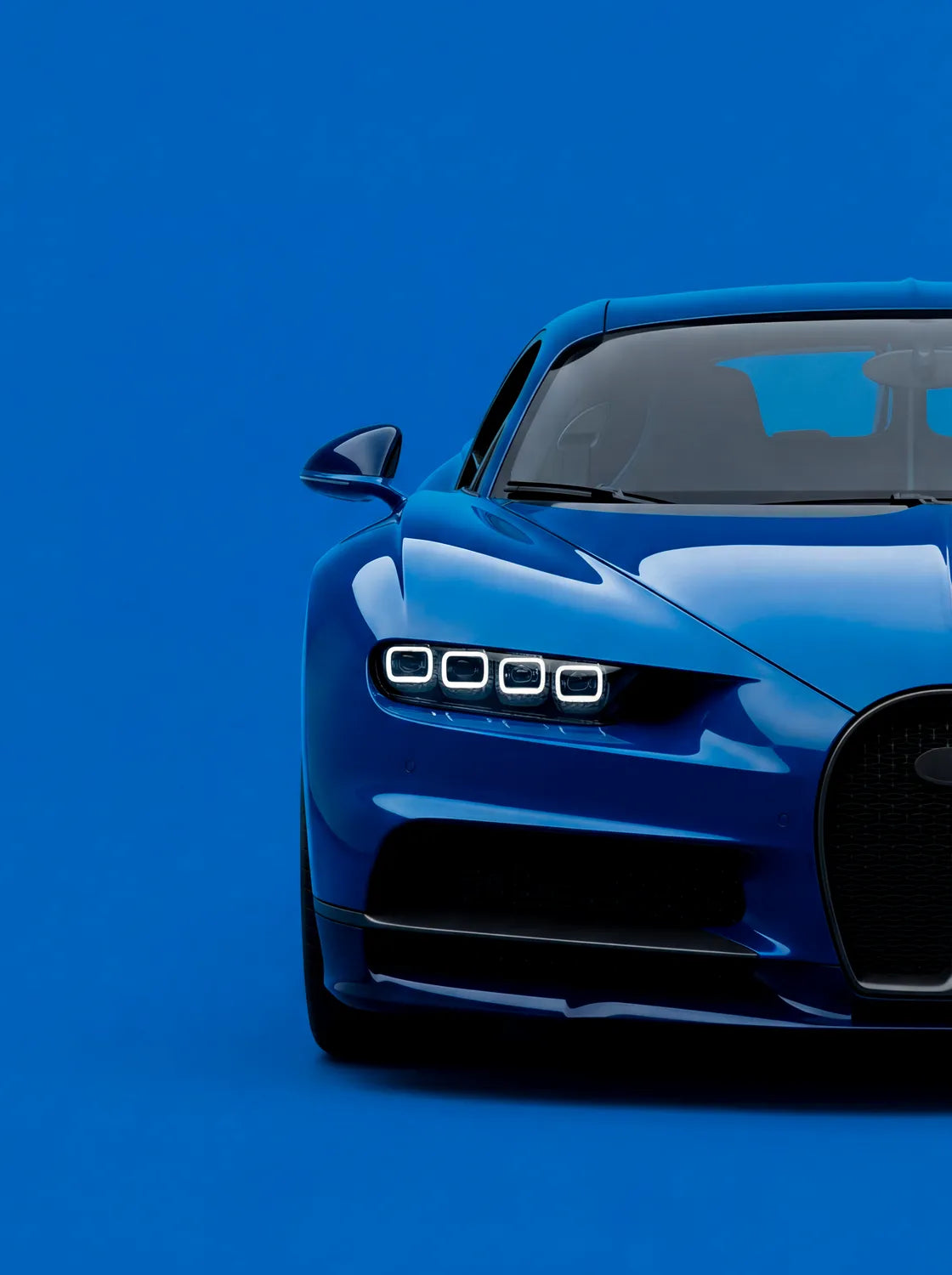 Tableau Bugatti Chiron Sport — Signature | en Métal Format A3