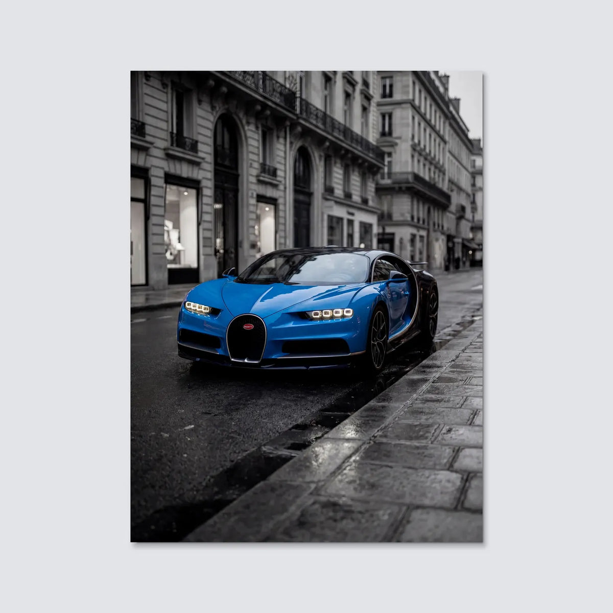 Tableau Bugatti Chiron Sport — Haussmannien | en Métal Format A3
