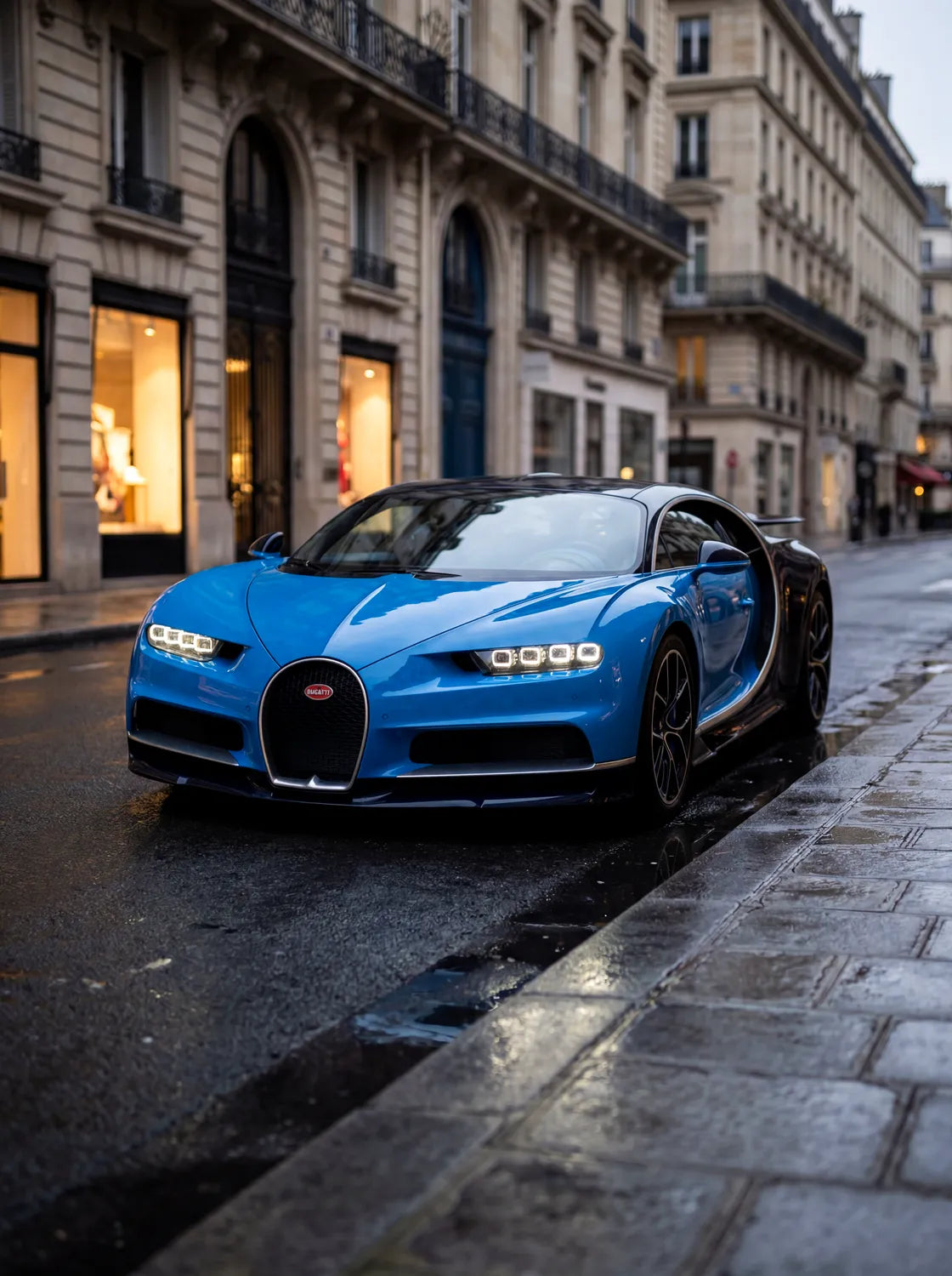 Tableau Bugatti Chiron Sport — Haussmannien | en Métal Format A3